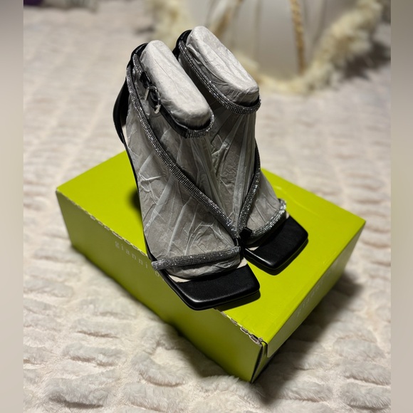 Gianni Bini Black Rhinestone Heels - Picture 10 of 12